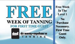 Free Week of Tanning 1st Time Guests