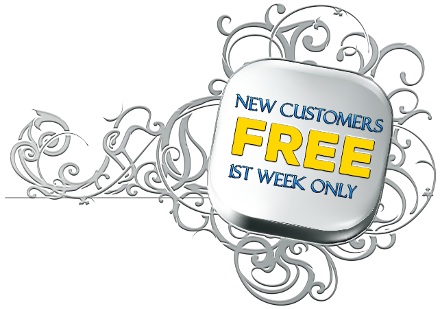 new customers free 1st week only